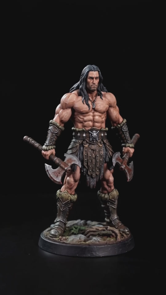 Bloodsoaked Berserker-Detailed Sculpt Miniature for RPG, Display & Collection