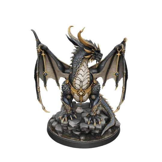 Celestial Wyvern Sovereign-Detailed Sculpt Miniature for RPG, Display & Collection