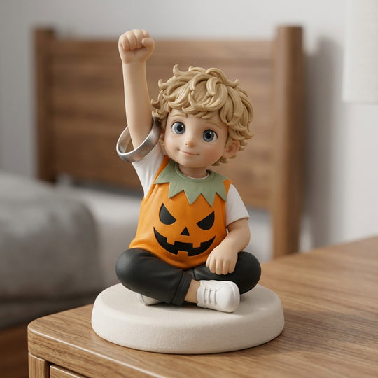 Ringholder Figurine - Pumpkin Spice Kid Figurine