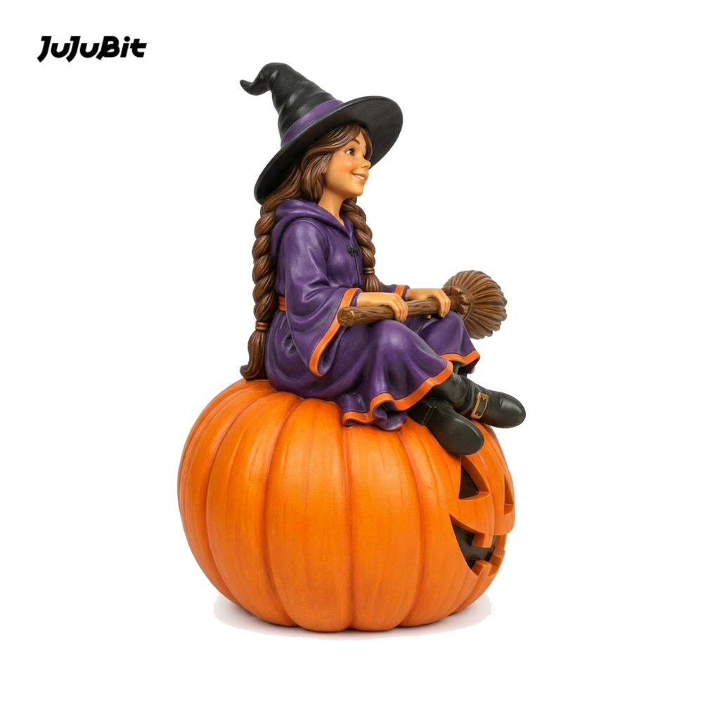 Pumpkin Witch-Detailed Sculpt Miniature for RPG, Display & Collection