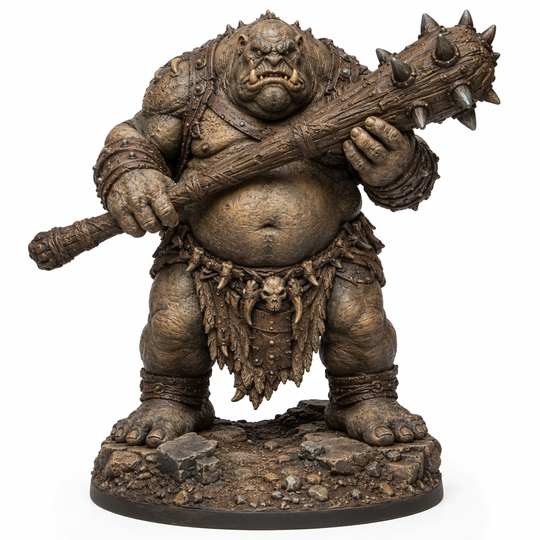 Direhorn Ogre Brute-Detailed Sculpt Miniature for RPG, Display & Collection