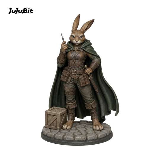 Quickstep Harengon Rogue-Detailed Sculpt Miniature for RPG, Display &amp; Collection