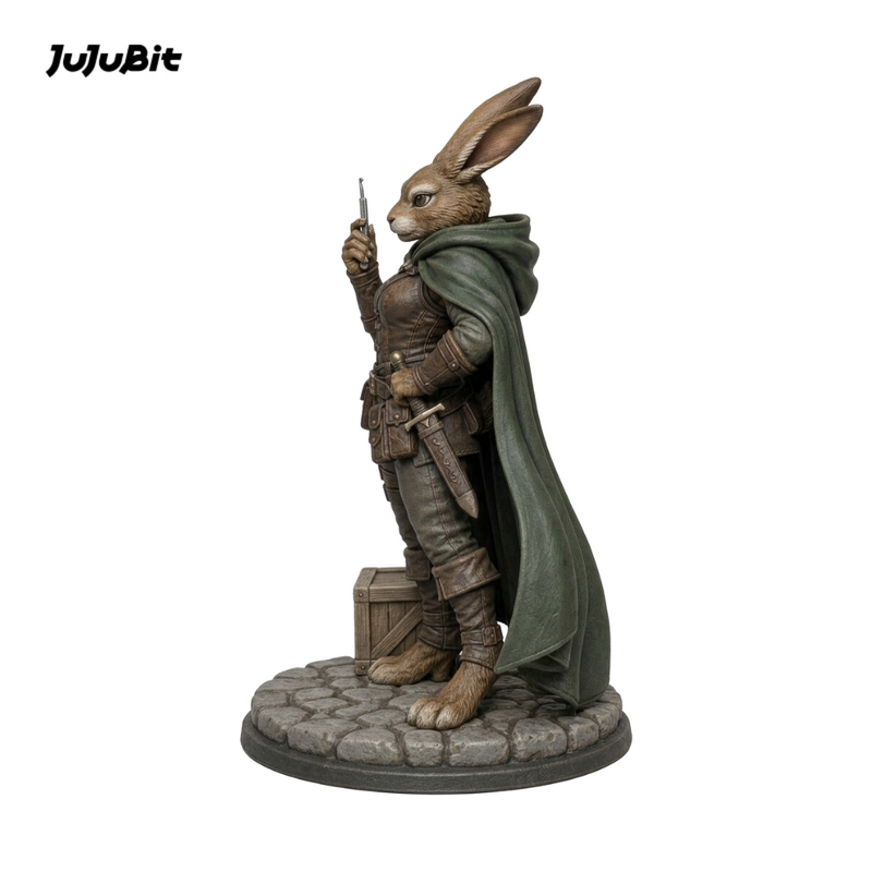 Quickstep Harengon Rogue-Detailed Sculpt Miniature for RPG, Display & Collection