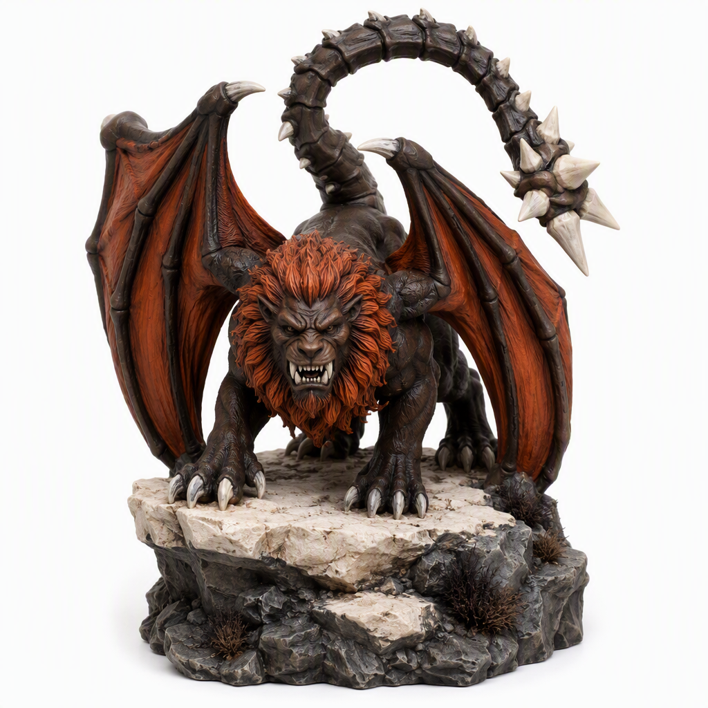 Cinderwing Manticore-Detailed Sculpt Miniature for RPG, Display & Collection