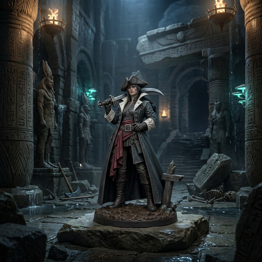 Ravenmark Blood Hunter-Detailed Sculpt Miniature for RPG, Display &amp; Collection
