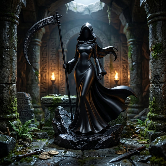 Reaper Girl - Detailed Sculpt Miniature for RPG, Display & Collection
