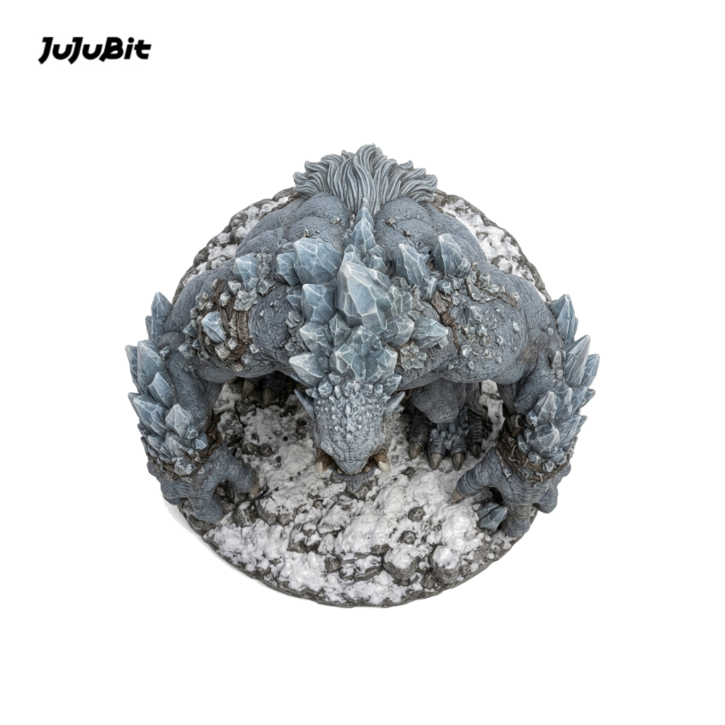 Rimefang Frost Troll-Detailed Sculpt Miniature for RPG, Display & Collection