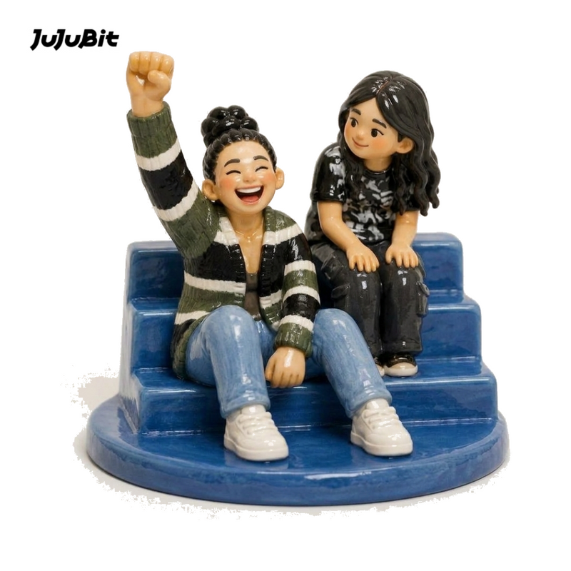Ringholder Figurine - Friends on the Steps