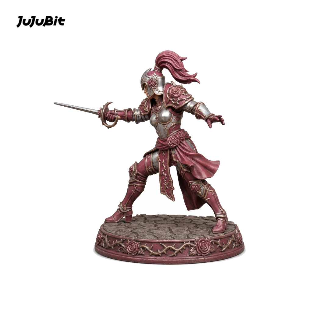 Rosethorne Duelist-Detailed Sculpt Miniature for RPG, Display & Collection