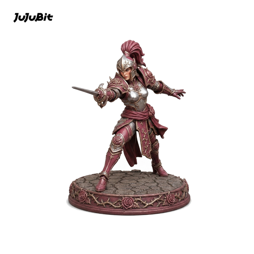 Rosethorne Duelist-Detailed Sculpt Miniature for RPG, Display & Collection