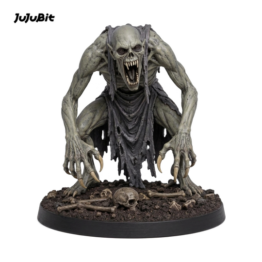 Side view of the ghoul miniature