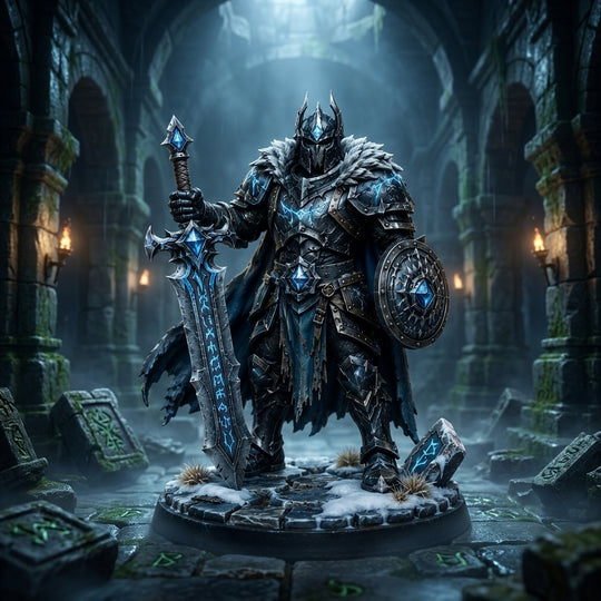 Runeward Knight-Detailed Sculpt Miniature for RPG, Display & Collection