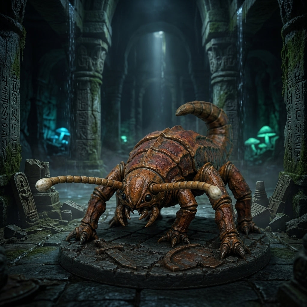 Rustscale Rust Monster-Detailed Sculpt Miniature for RPG, Display &amp; Collection
