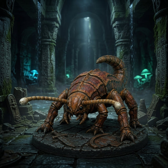 Rustscale Rust Monster-Detailed Sculpt Miniature for RPG, Display &amp; Collection
