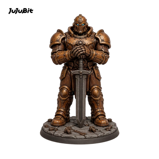 Rustvein Warforged Fighter-Detailed Sculpt Miniature for RPG, Display & Collection