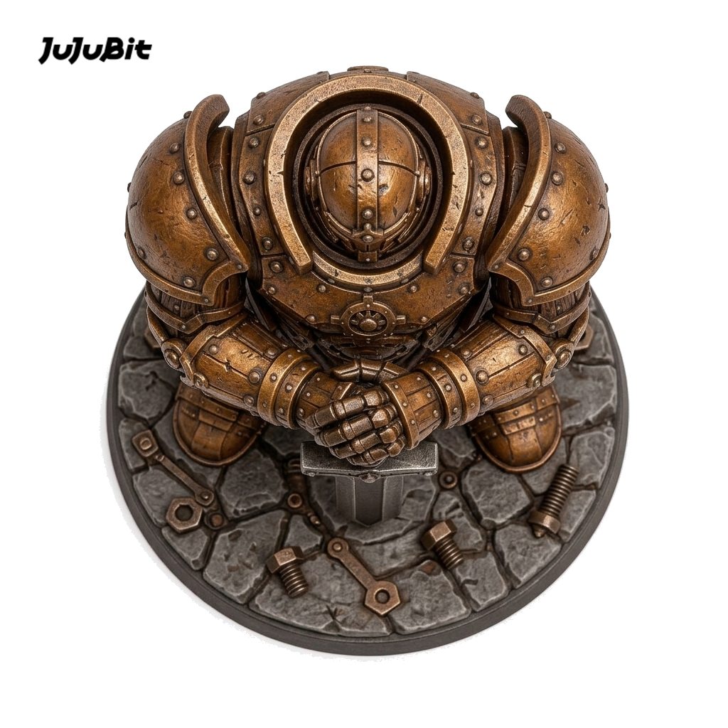 Rustvein Warforged Fighter-Detailed Sculpt Miniature for RPG, Display & Collection