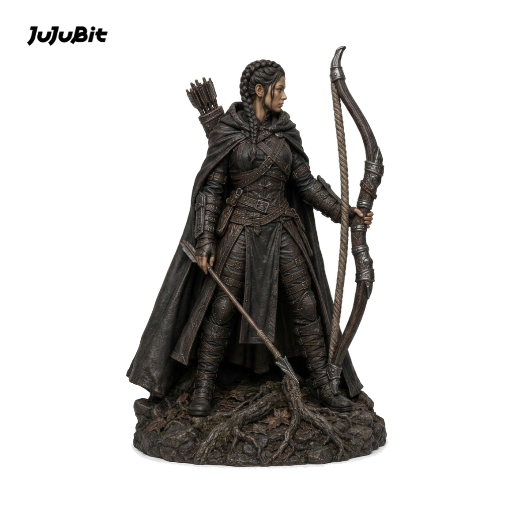 Sable Archer-Detailed Sculpt Miniature for RPG, Display & Collection