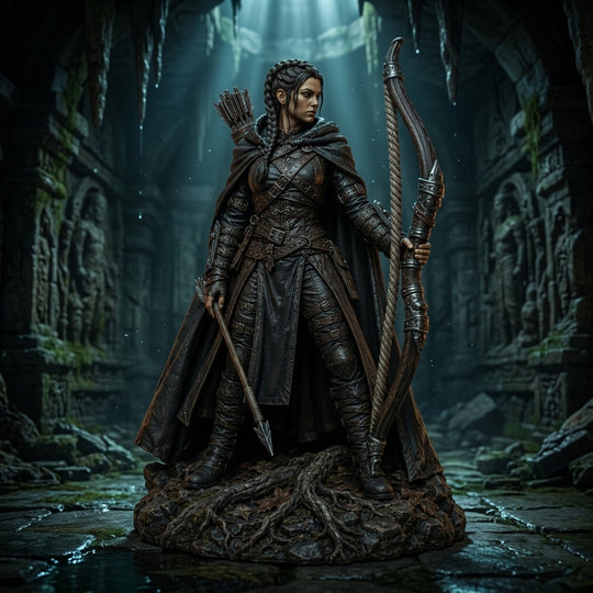 Sable Archer-Detailed Sculpt Miniature for RPG, Display & Collection