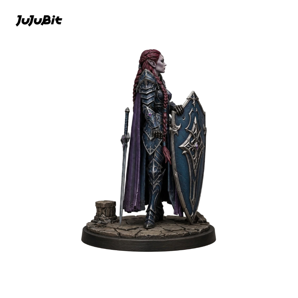 Sable Oath Valkyrie-Detailed Sculpt Miniature for RPG, Display & Collection