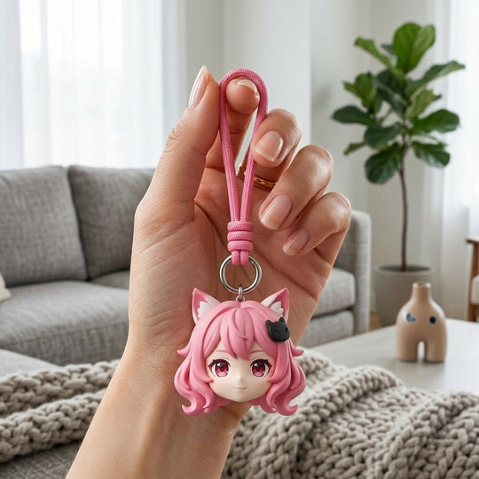 Sakura Neko |Classic Chibi Keychain