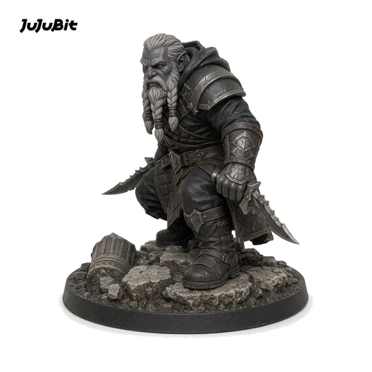 Shadowveil Duergar Assassin-Detailed Sculpt Miniature for RPG, Display &amp; Collection
