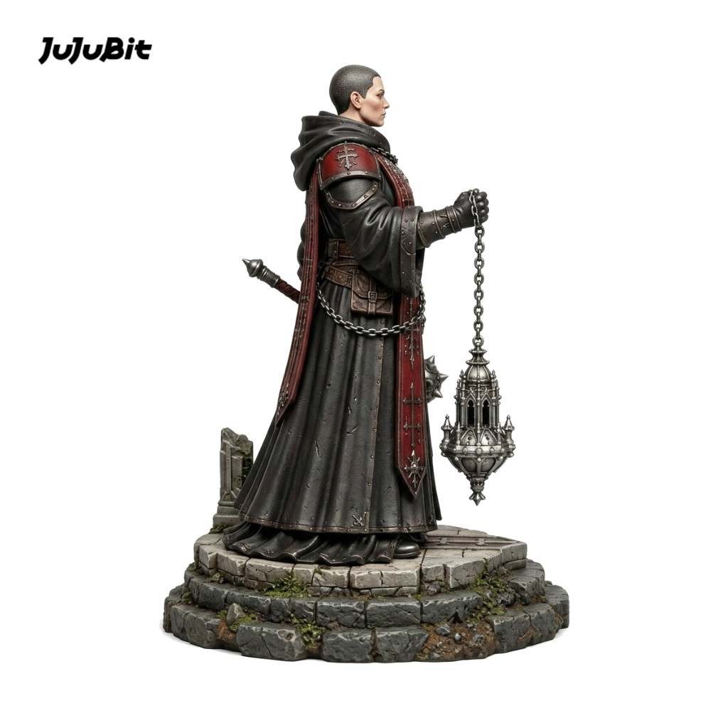 Silent Abbess-Detailed Sculpt Miniature for RPG, Display & Collection