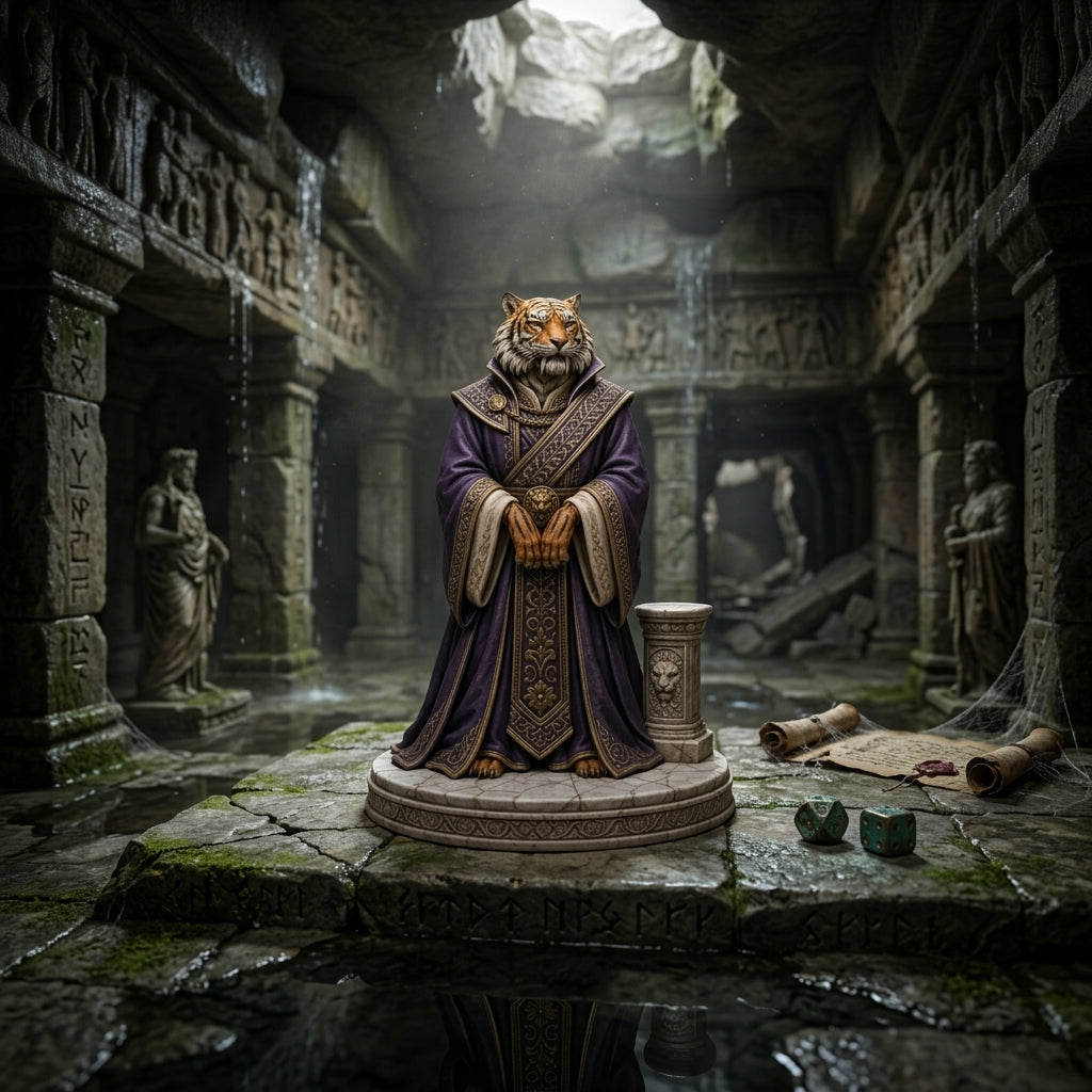 Silkclaw Rakshasa-Detailed Sculpt Miniature for RPG, Display &amp; Collection