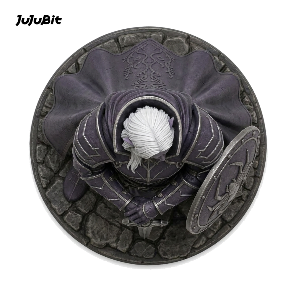 Spidercrest Drow Fighter-Detailed Sculpt Miniature for RPG, Display &amp; Collection