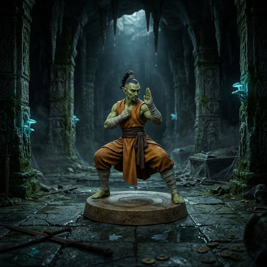 Stonefist Githzerai Monk-Detailed Sculpt Miniature for RPG, Display &amp; Collection