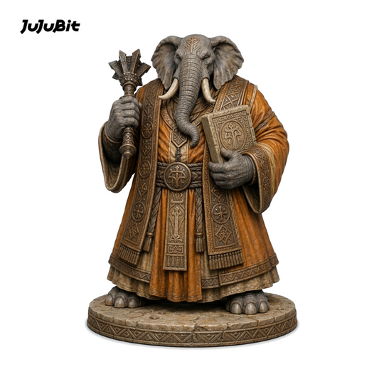 Stonetusk Loxodon Cleric-Detailed Sculpt Miniature for RPG, Display &amp; Collection