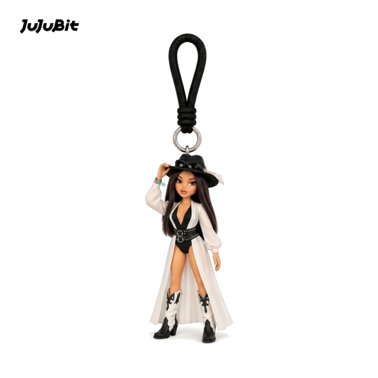 Stylish Western Girl Keychain