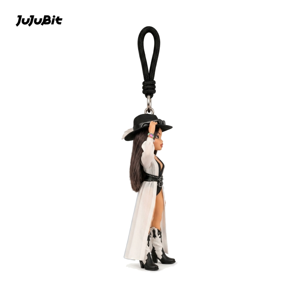 Stylish Western Girl Keychain
