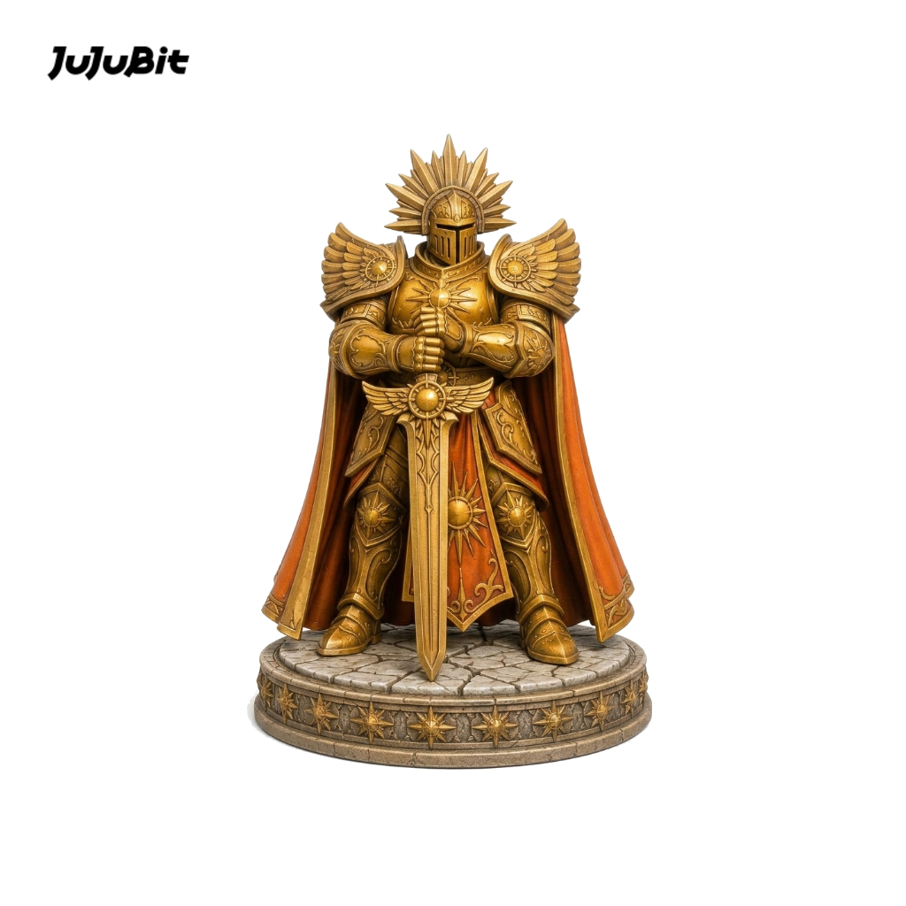 Sunfire Celestial Knight-Detailed Sculpt Miniature for RPG, Display & Collection