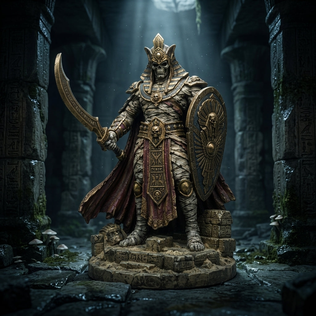 Sunspire Mummy Warlord-Detailed Sculpt Miniature for RPG, Display & Collection