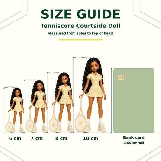 TennisScore Courtside Doll Keychain | Turn Your Court Look into a Personalized Charm