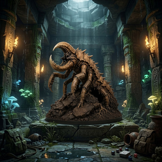 Thornback Ankheg-Detailed Sculpt Miniature for RPG, Display &amp; Collection