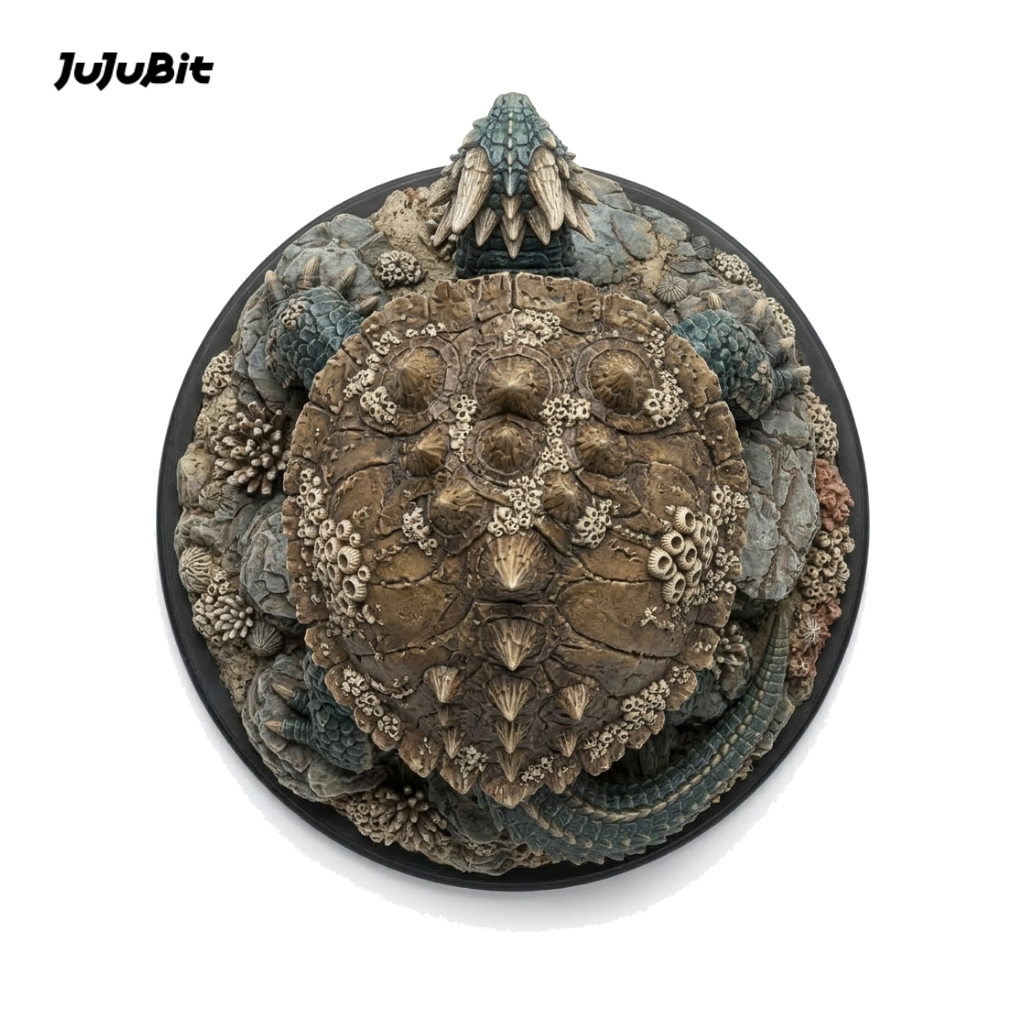 Tidebreaker Dragon Turtle-Detailed Sculpt Miniature for RPG, Display &amp; Collection