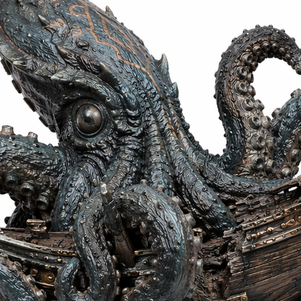 Tidereaver Kraken-Detailed Sculpt Miniature for RPG, Display & Collection