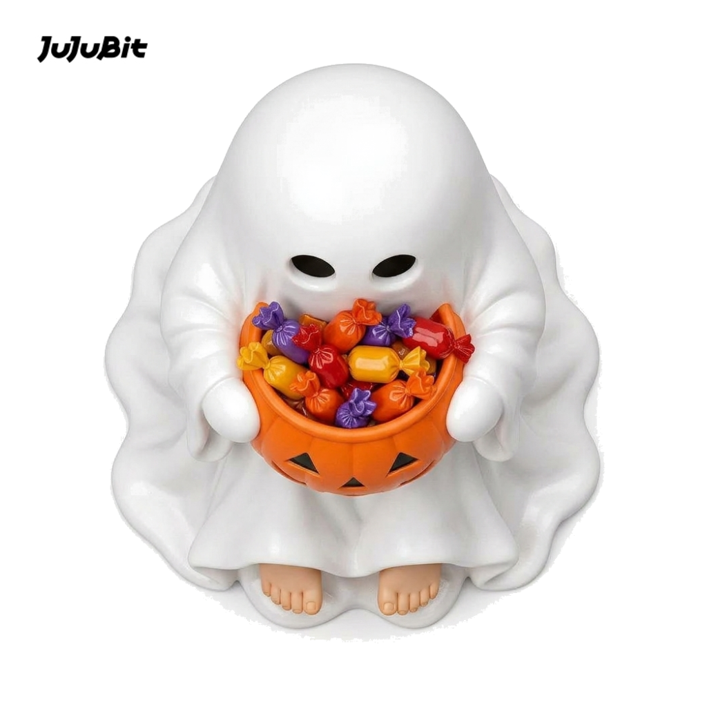 Trick-or-Treat Ghost-Detailed Sculpt Miniature for RPG, Display & Collection