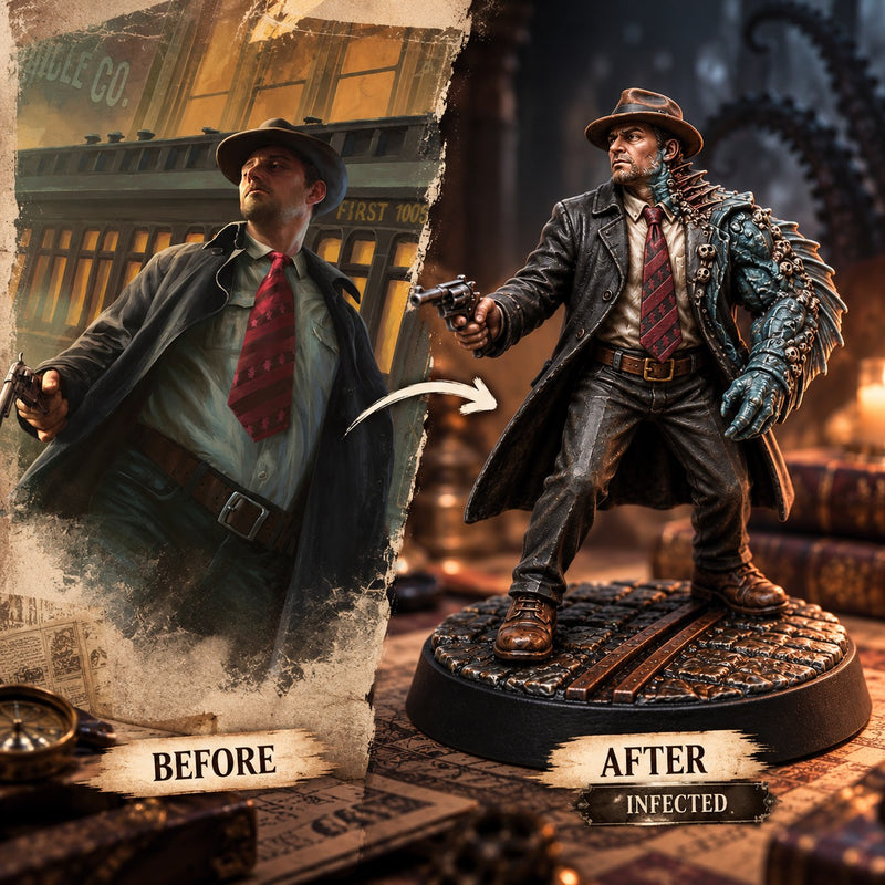 TRPG Character Transformation Figurine | Transform Your Character from Human to Monster