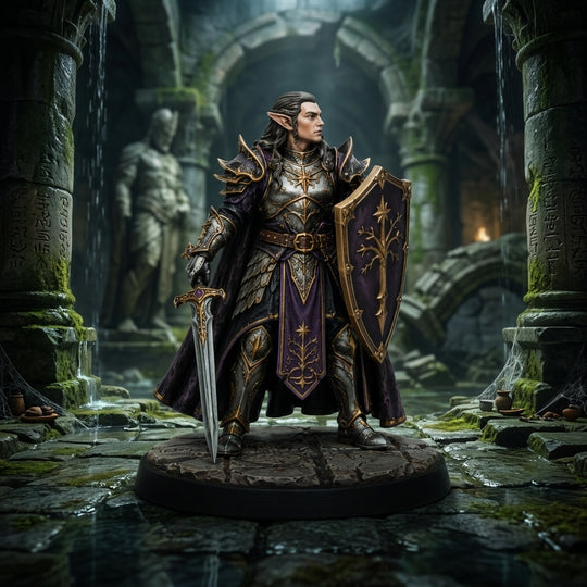 Twilight Oath Paladin-Detailed Sculpt Miniature for RPG, Display & Collection