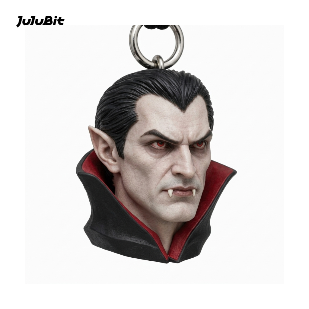 Vampire Head Keychain