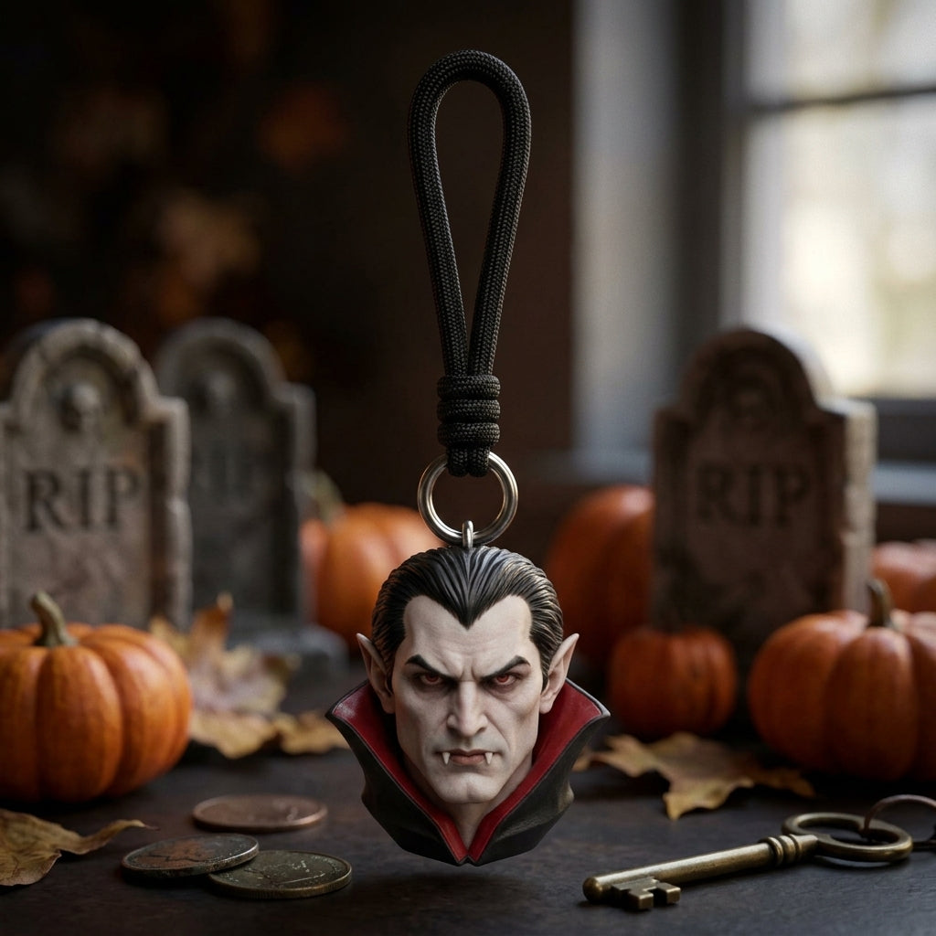 Vampire Head Keychain
