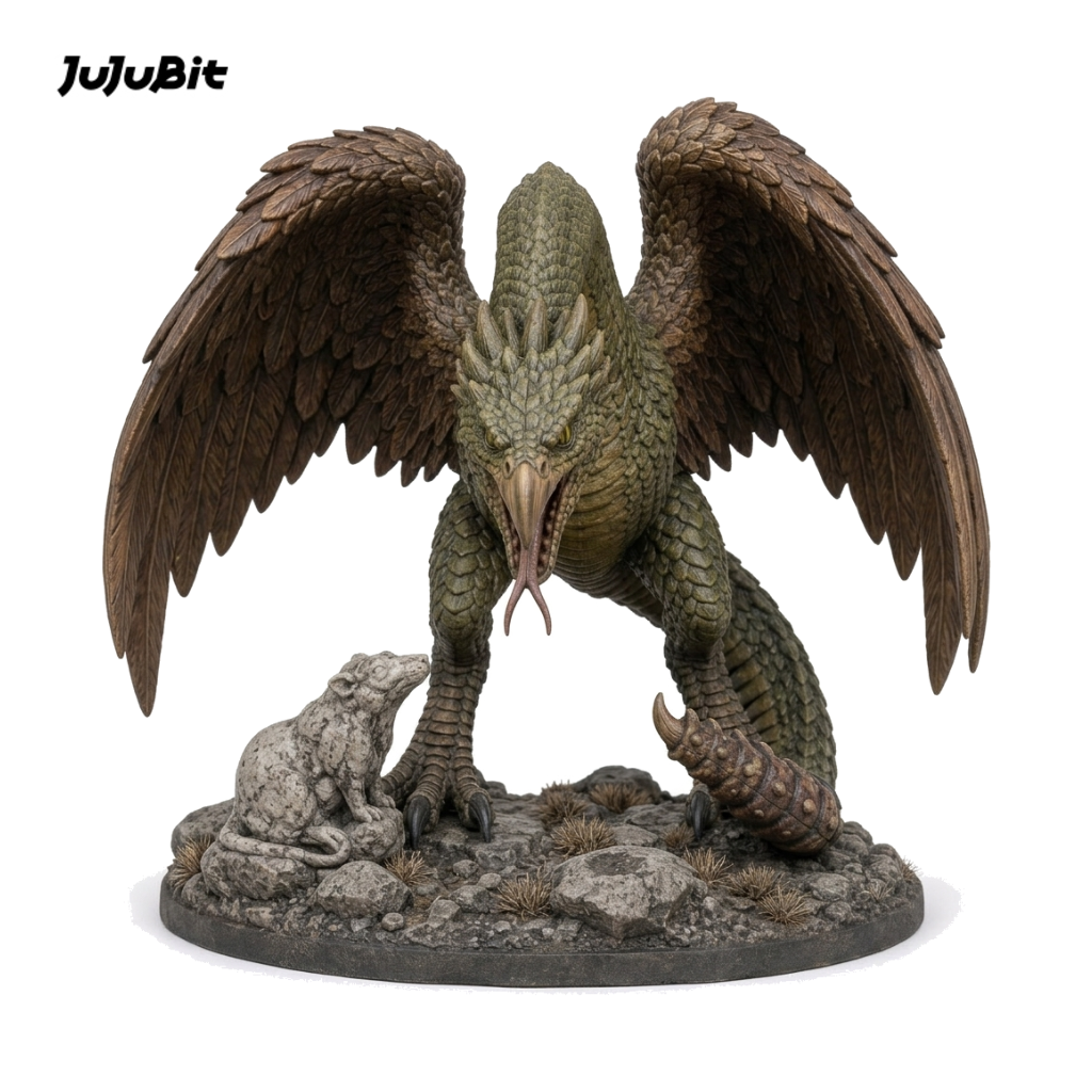 Venomspike Cockatrice-Detailed Sculpt Miniature for RPG, Display &amp; Collection