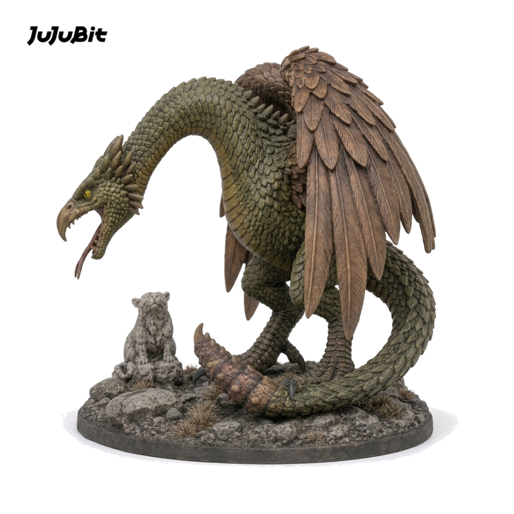 Venomspike Cockatrice-Detailed Sculpt Miniature for RPG, Display &amp; Collection