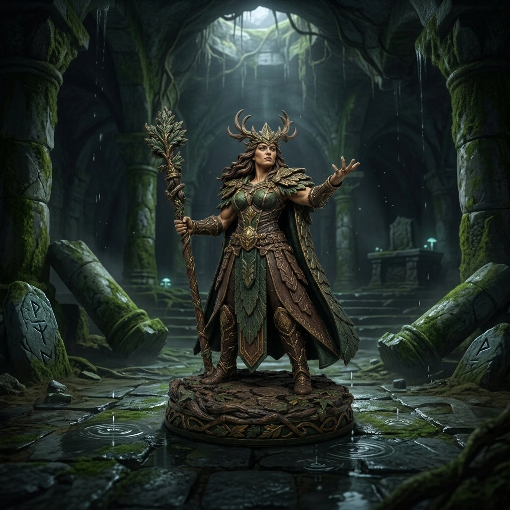Verdant Grove Warden-Detailed Sculpt Miniature for RPG, Display & Collection