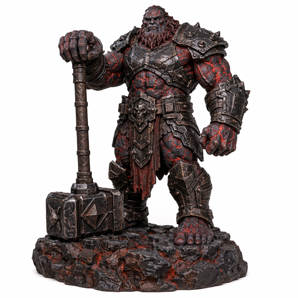 Moltenhide Fire Giant-Detailed Sculpt Miniature for RPG, Display & Collection
