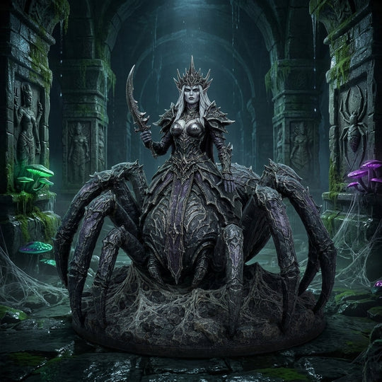 Widowsilk Drider Queen-Detailed Sculpt Miniature for RPG, Display & Collection