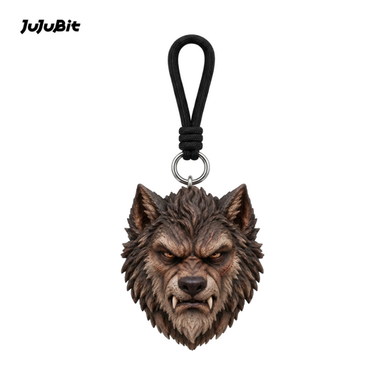 Wolf Head Keychain