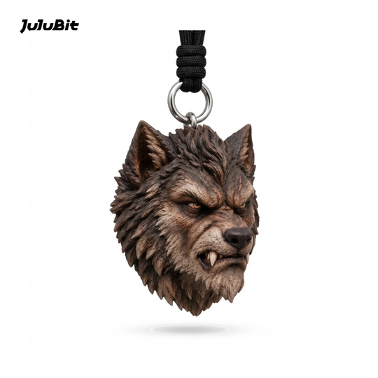 Wolf Head Keychain